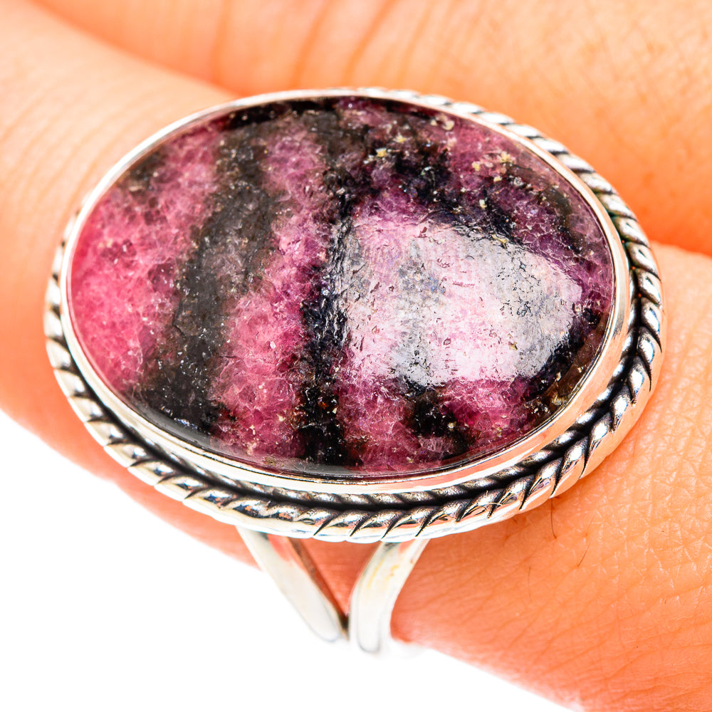 Rhodonite Rings handcrafted by Anasilvercos - RING75882