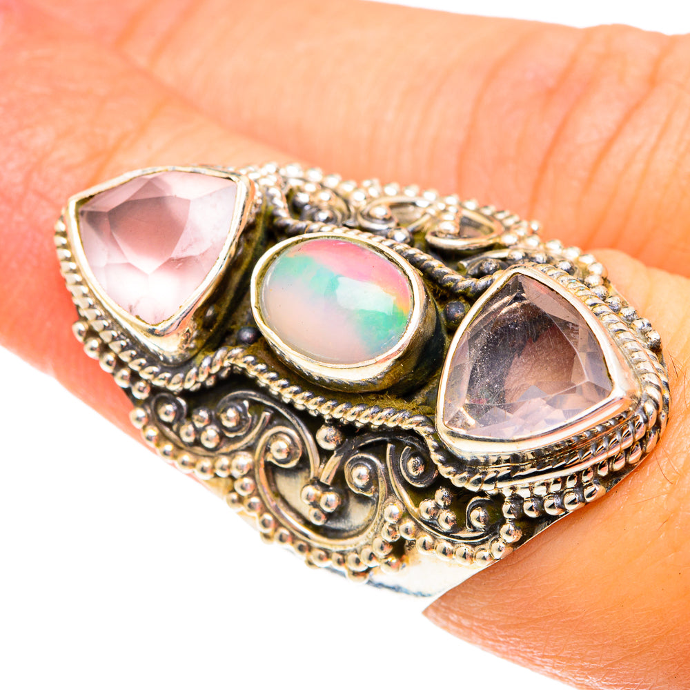 Ethiopian Opal Rings handcrafted by Anasilvercos - RING75894