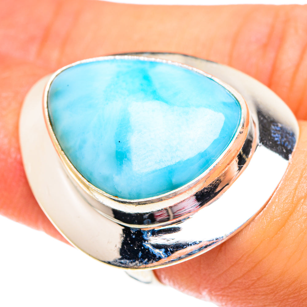 Larimar Rings handcrafted by Anasilvercos - RING75904