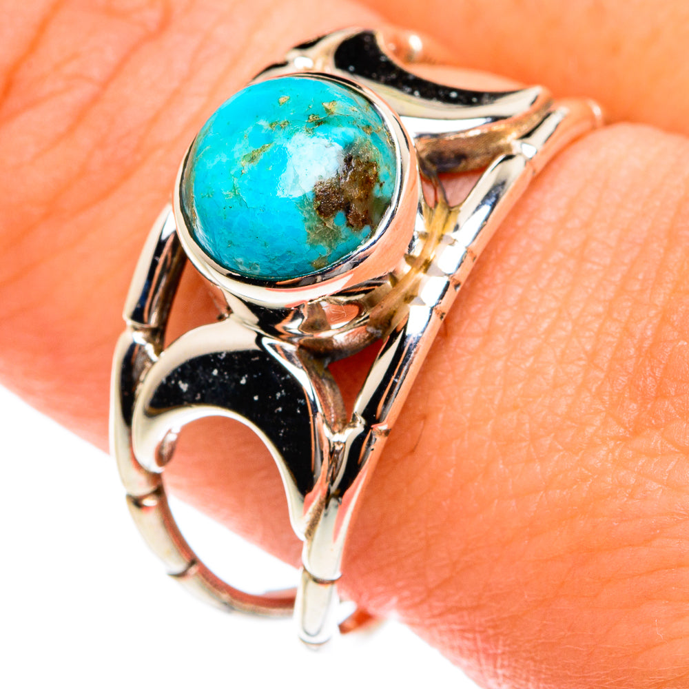 Tibetan Turquoise Rings handcrafted by Anasilvercos - RING75953