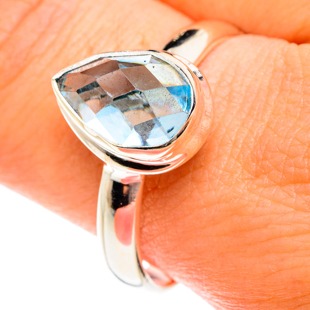 Blue Topaz Rings handcrafted by Anasilvercos - RING75978