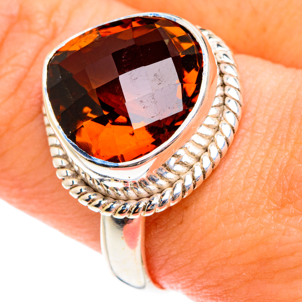 Mandarin Citrine Rings handcrafted by Anasilvercos - RING75982