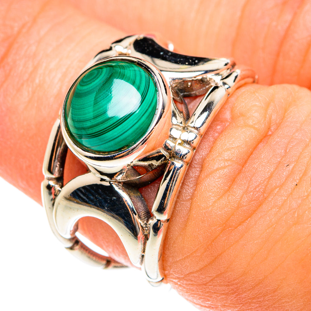 Malachite Rings handcrafted by Anasilvercos - RING76005