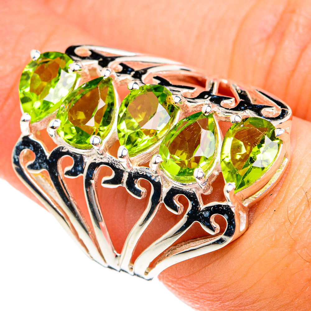 Peridot Rings handcrafted by Anasilvercos - RING76006