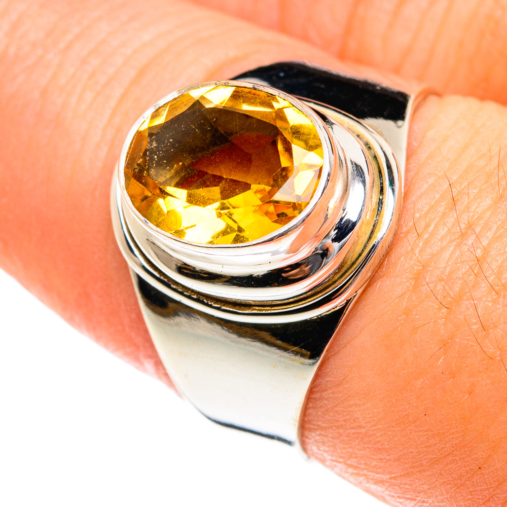 Citrine Rings handcrafted by Anasilvercos - RING76007