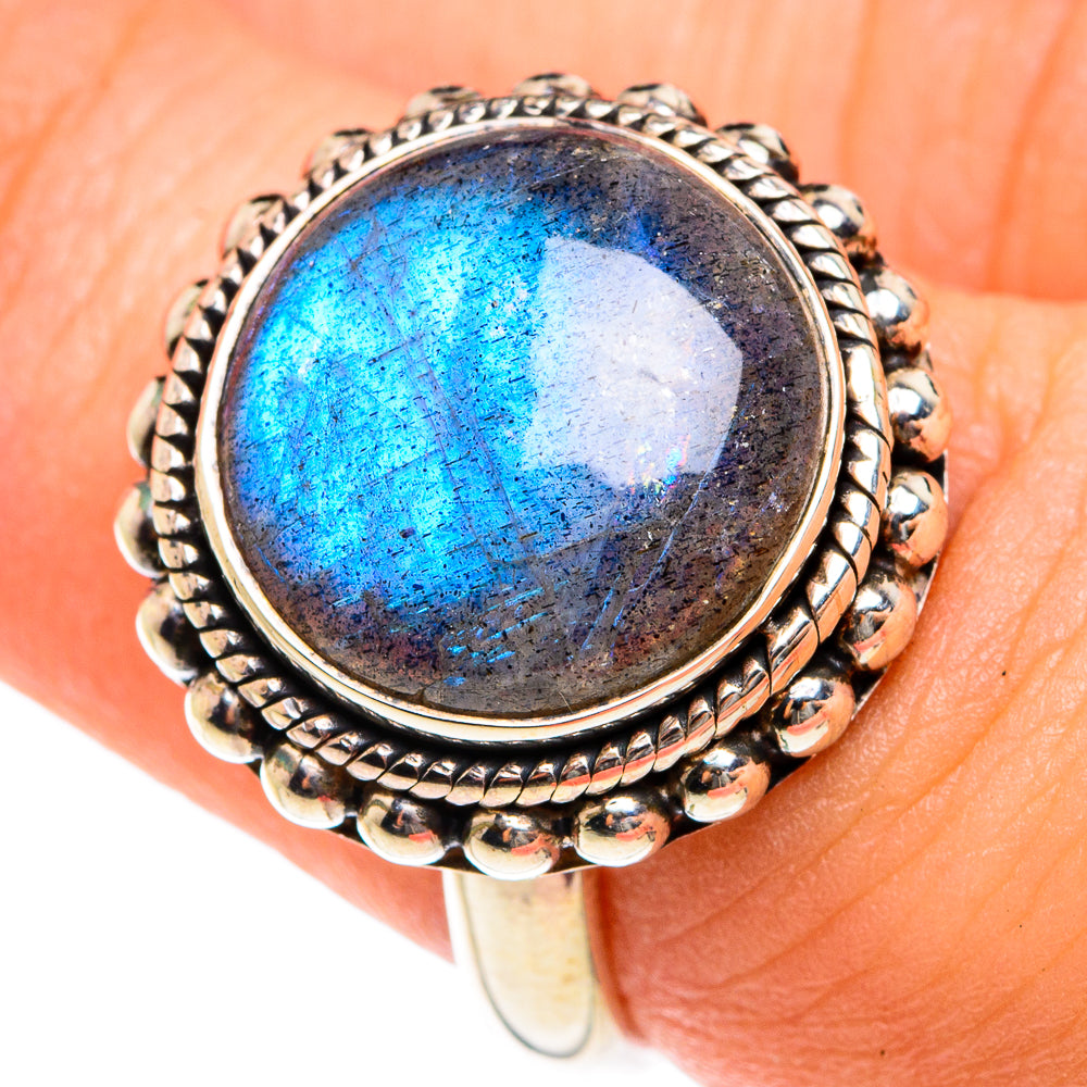 Labradorite Rings handcrafted by Anasilvercos - RING76027