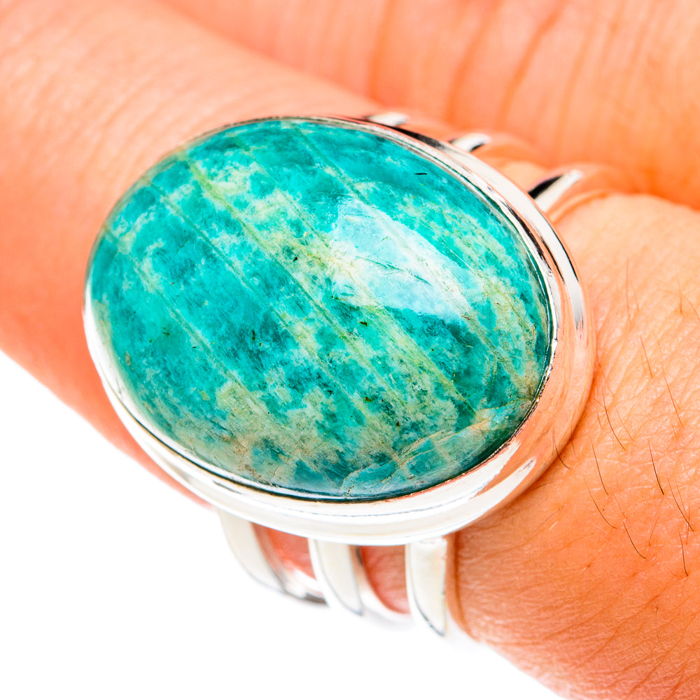Amazonite Rings handcrafted by Anasilvercos - RING76031