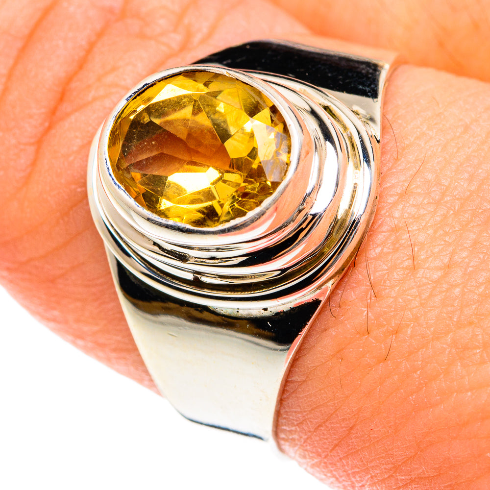 Citrine Rings handcrafted by Anasilvercos - RING76056