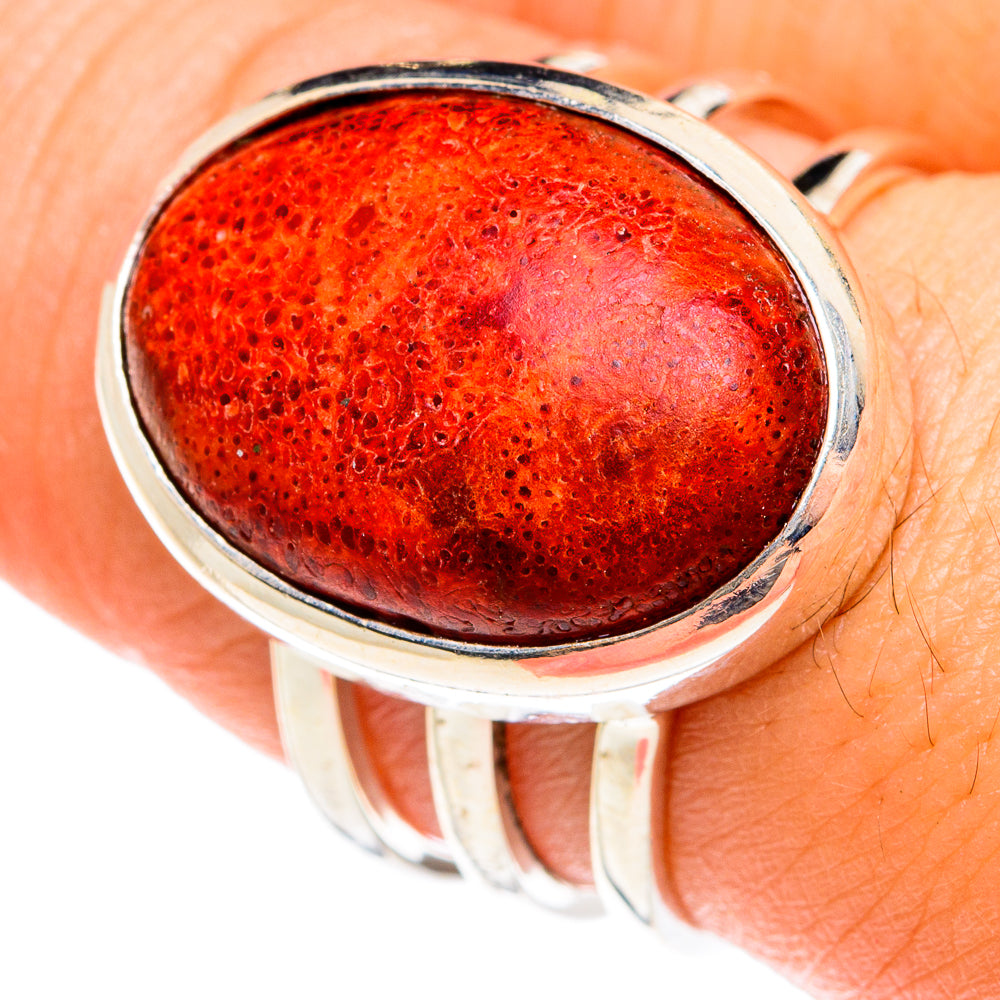 Sponge Coral Rings handcrafted by Anasilvercos - RING76057