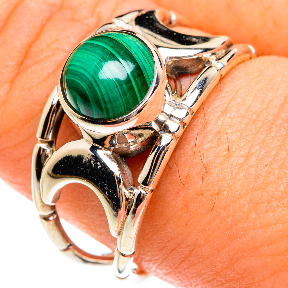Malachite Rings handcrafted by Anasilvercos - RING76076