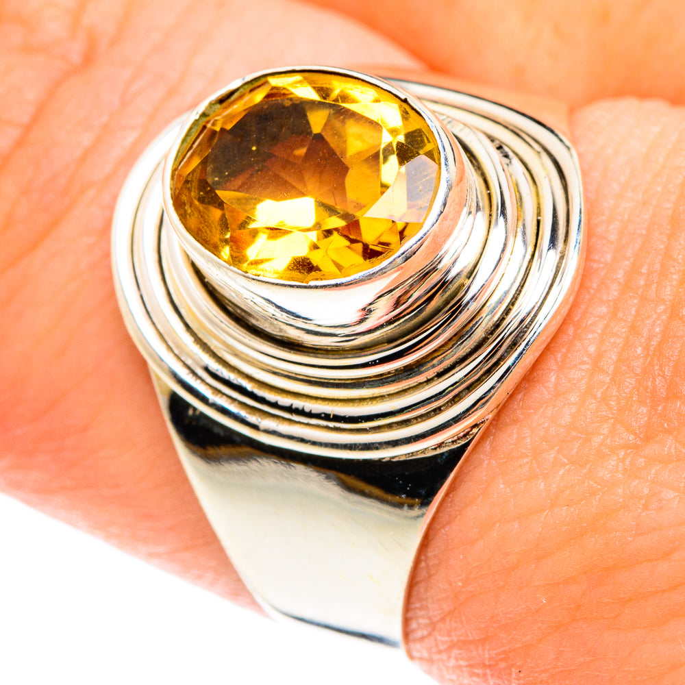 Citrine Rings handcrafted by Anasilvercos - RING76101