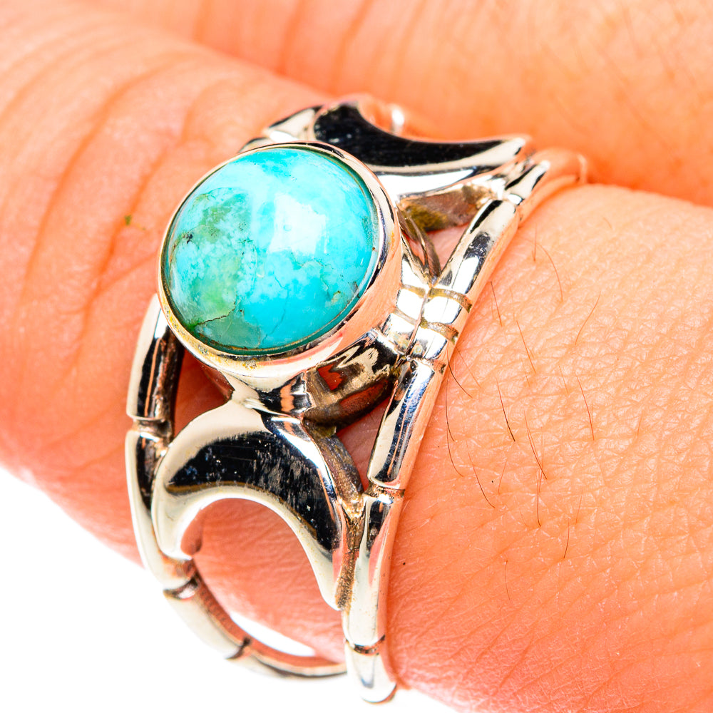 Chrysocolla Rings handcrafted by Anasilvercos - RING76113