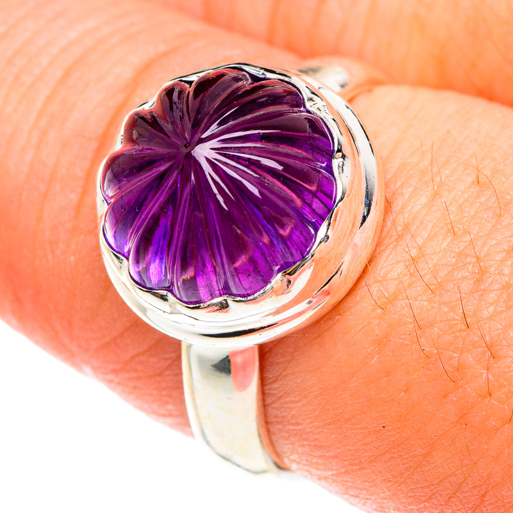 Amethyst Rings handcrafted by Anasilvercos - RING76126