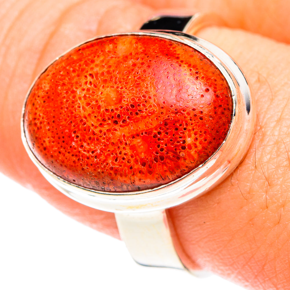 Sponge Coral Rings handcrafted by Anasilvercos - RING76141