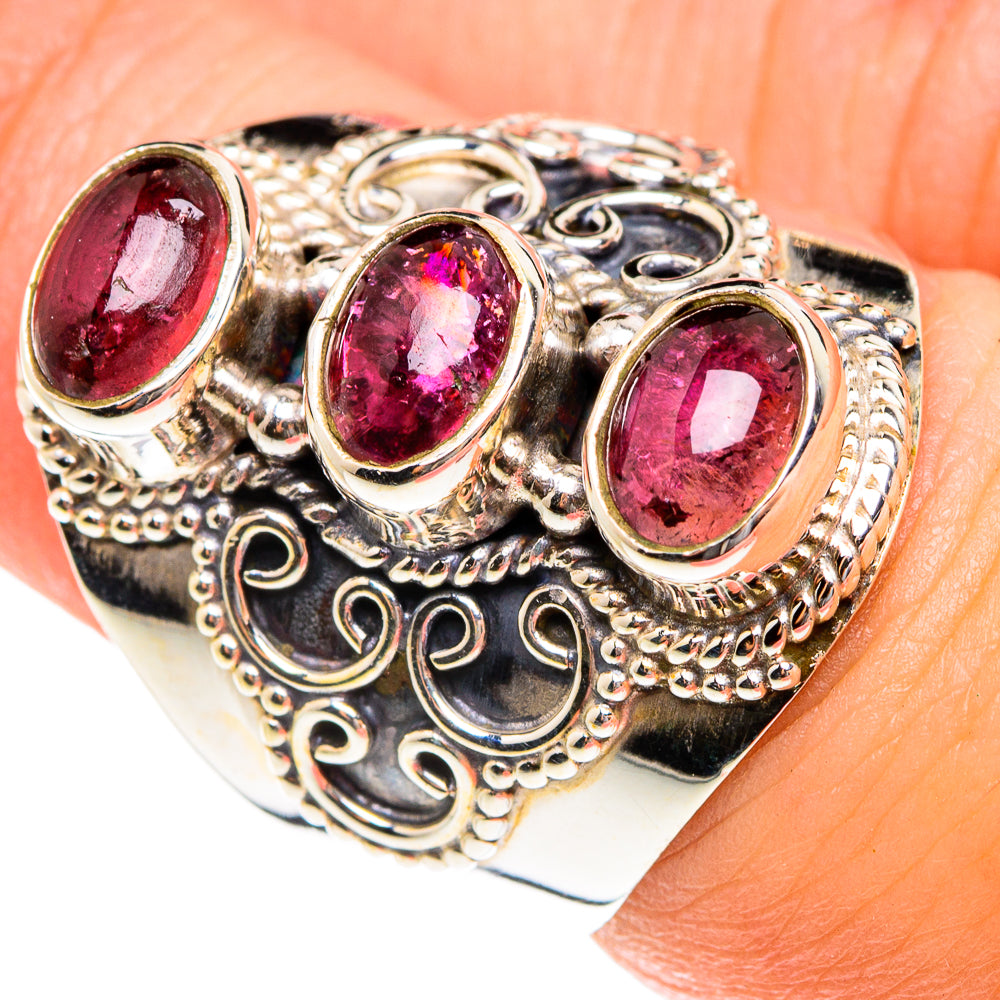 Pink Tourmaline Rings handcrafted by Anasilvercos - RING76143