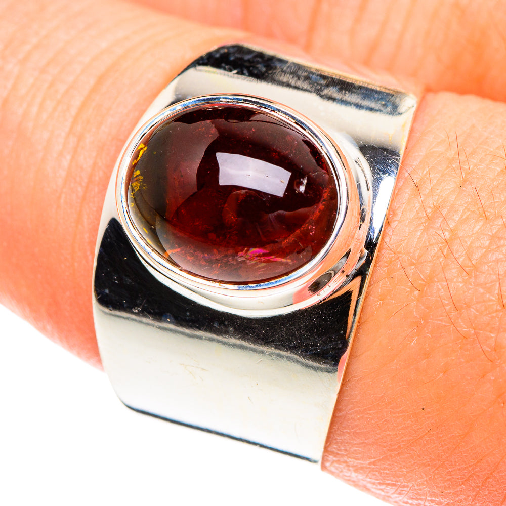 Garnet Rings handcrafted by Anasilvercos - RING76146