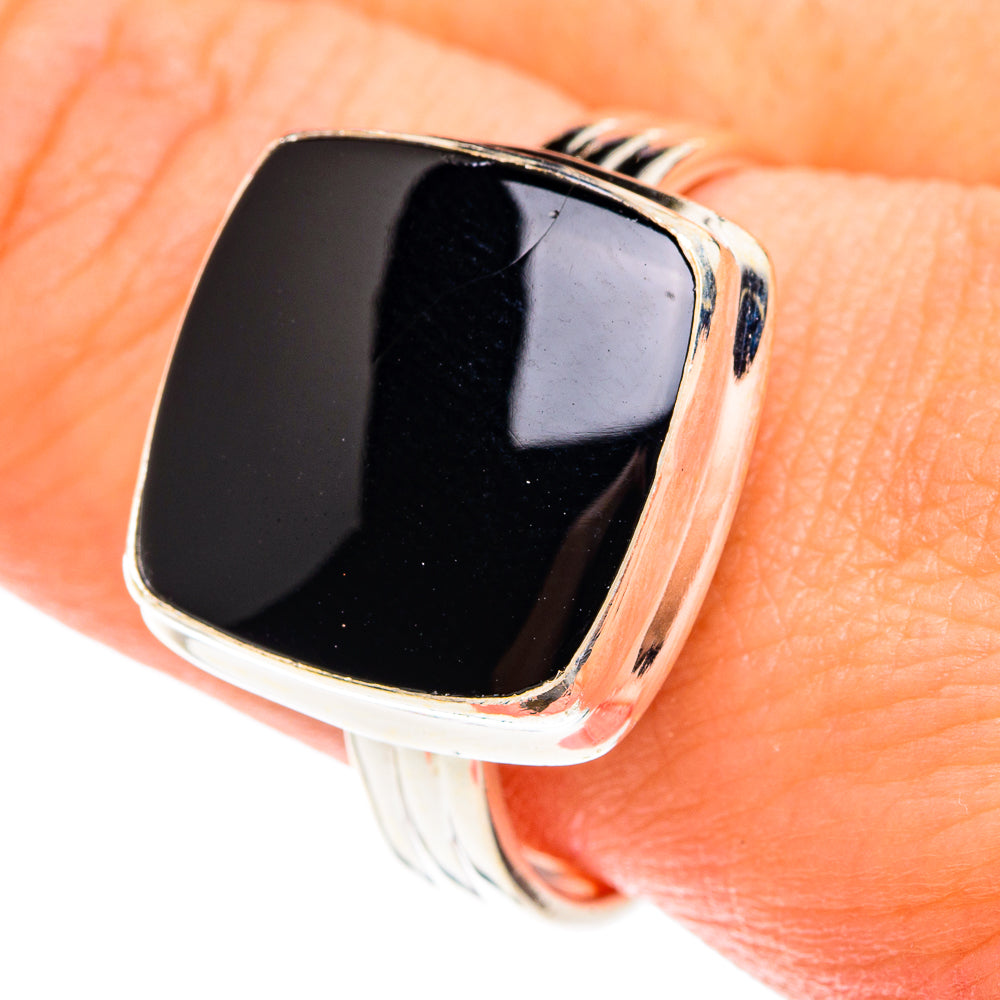 Black Onyx Rings handcrafted by Anasilvercos - RING76154