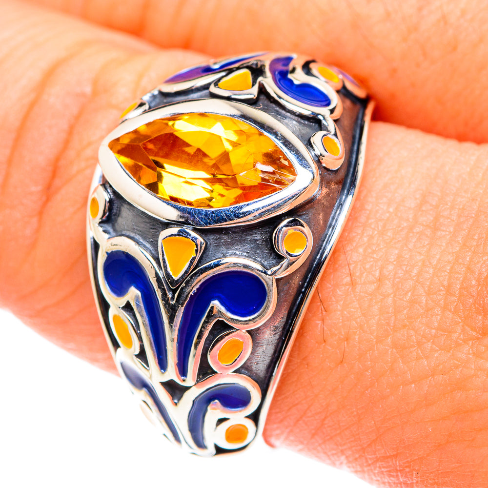 Citrine Rings handcrafted by Anasilvercos - RING76158