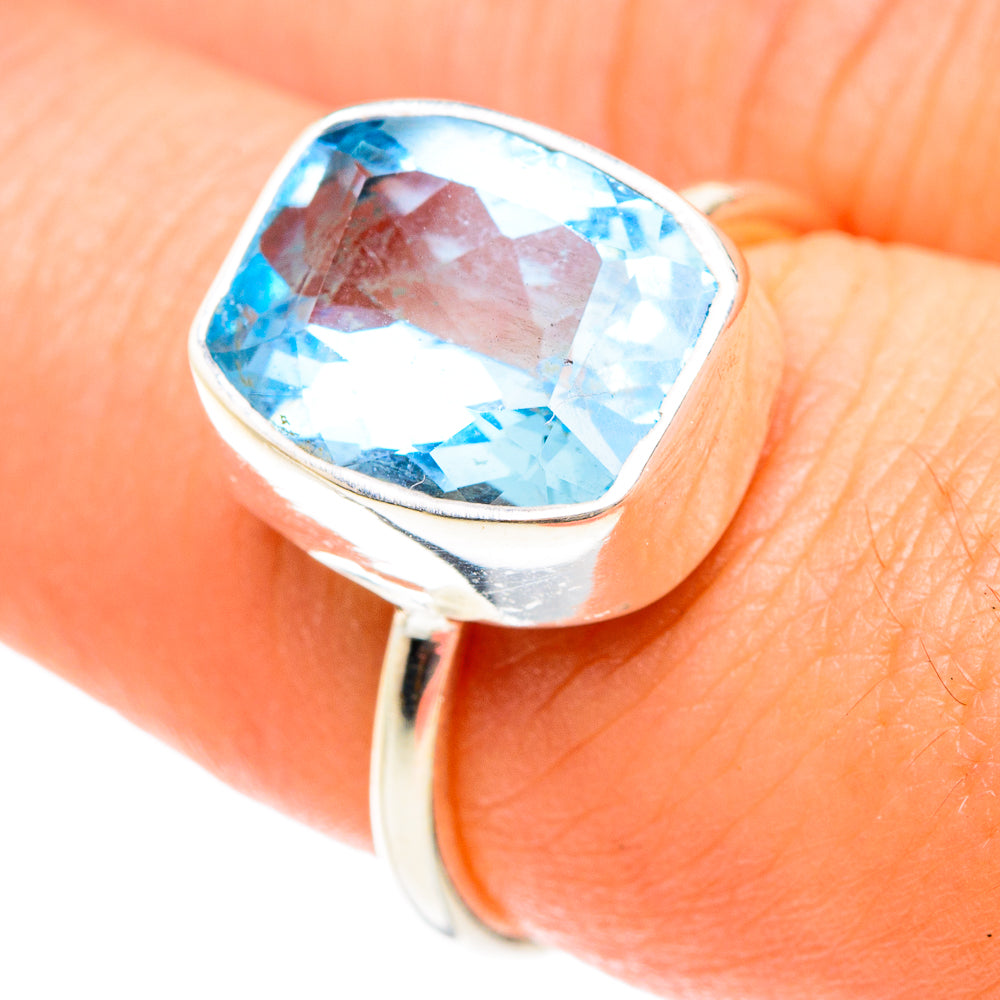 Blue Topaz Rings handcrafted by Anasilvercos - RING76164