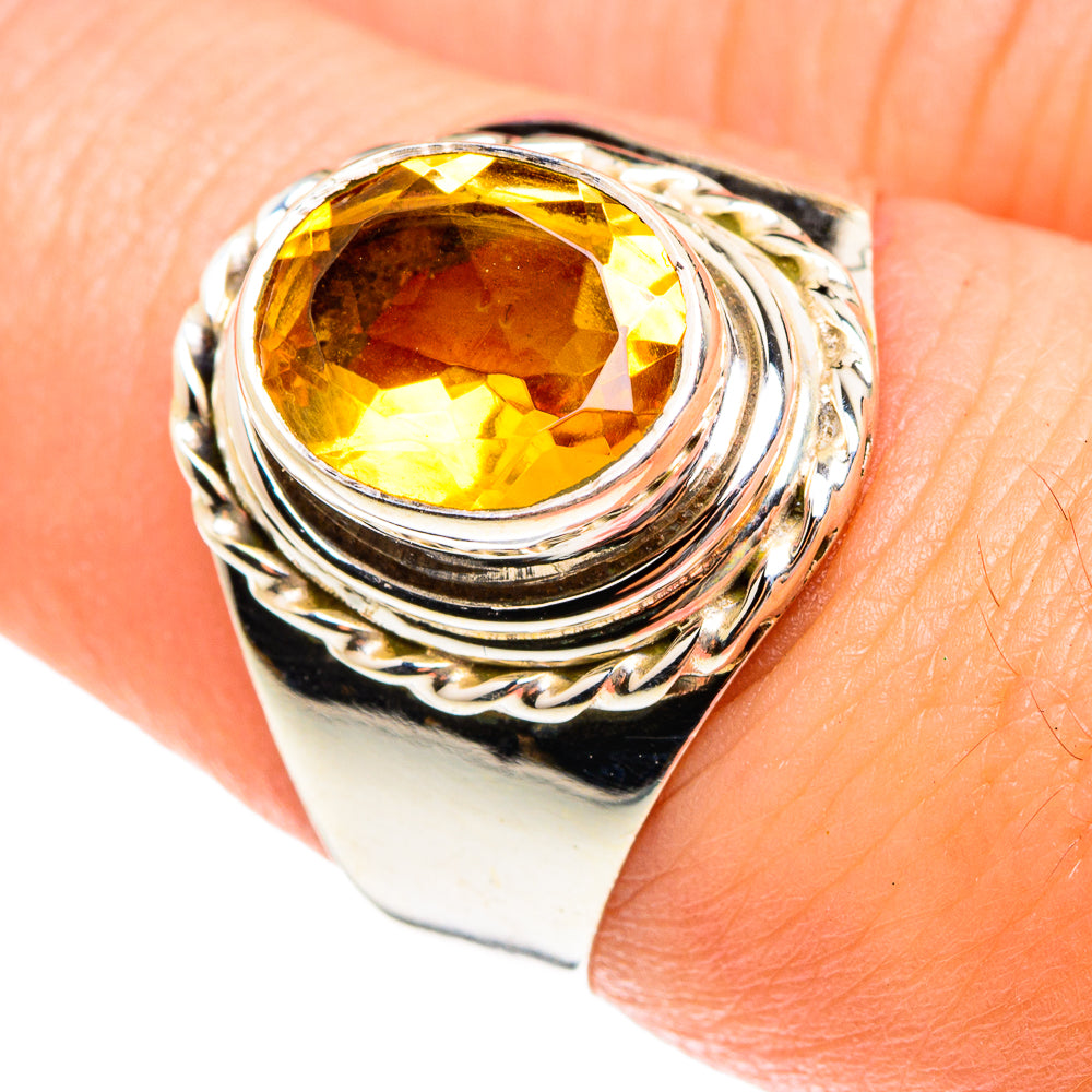 Citrine Rings handcrafted by Anasilvercos - RING76169