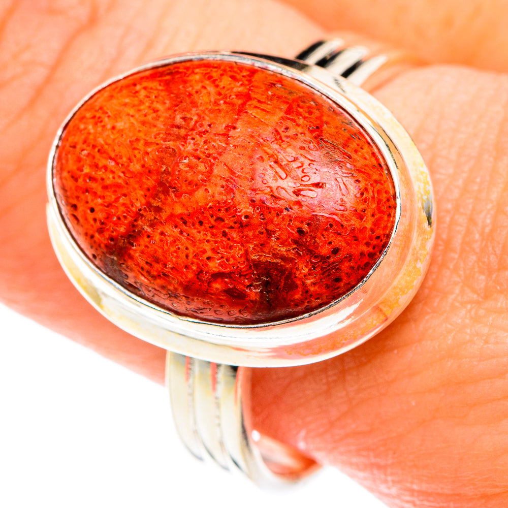 Sponge Coral Rings handcrafted by Anasilvercos - RING76171