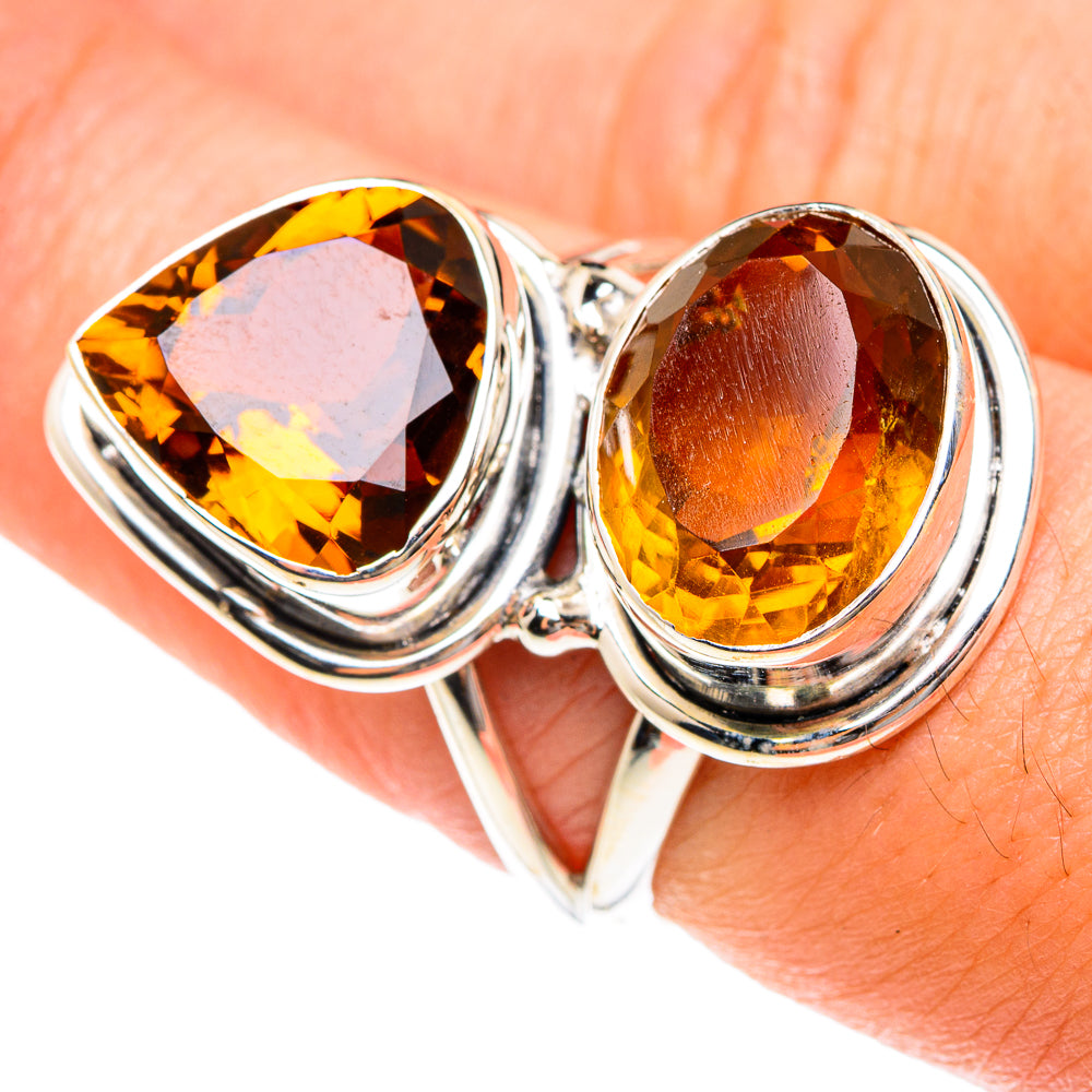 Citrine Rings handcrafted by Anasilvercos - RING76172