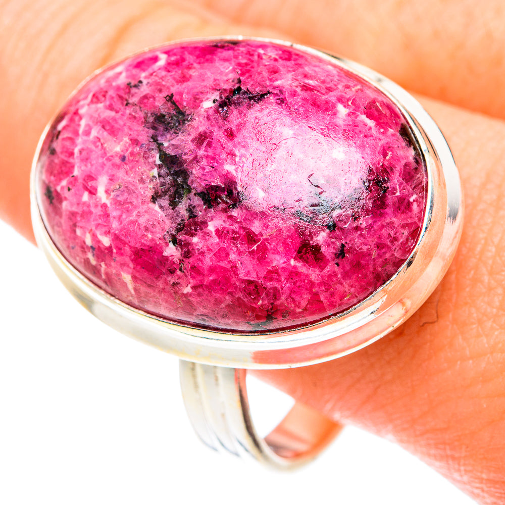 Rhodonite Rings handcrafted by Anasilvercos - RING76176