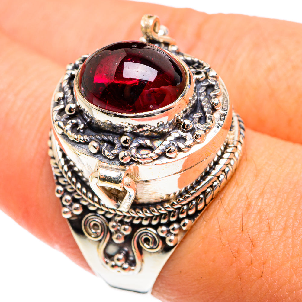 Garnet Rings handcrafted by Anasilvercos - RING76181