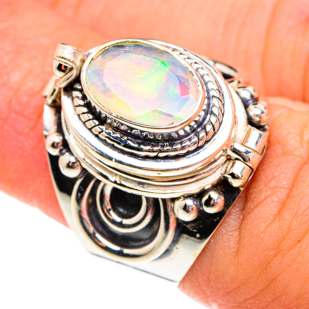 Ethiopian Opal Rings handcrafted by Anasilvercos - RING76189