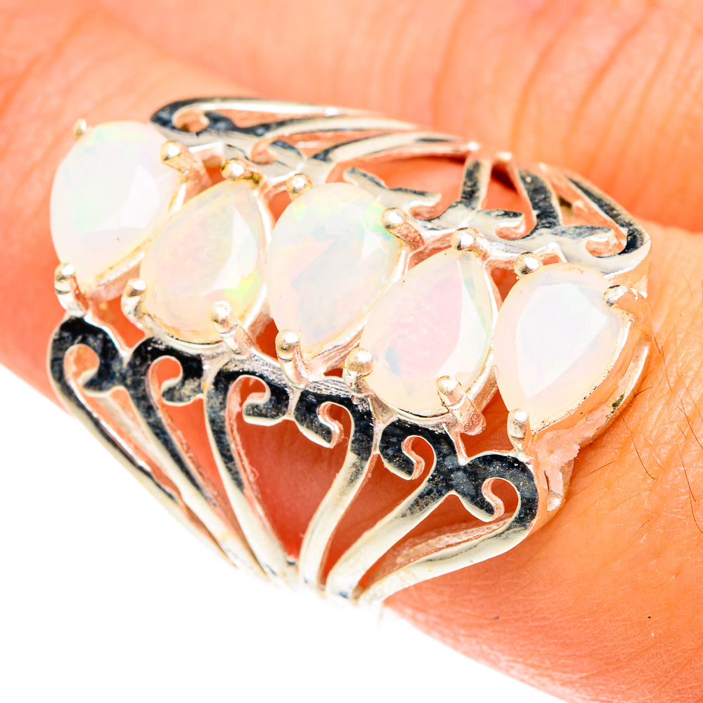 Ethiopian Opal Rings handcrafted by Anasilvercos - RING76191