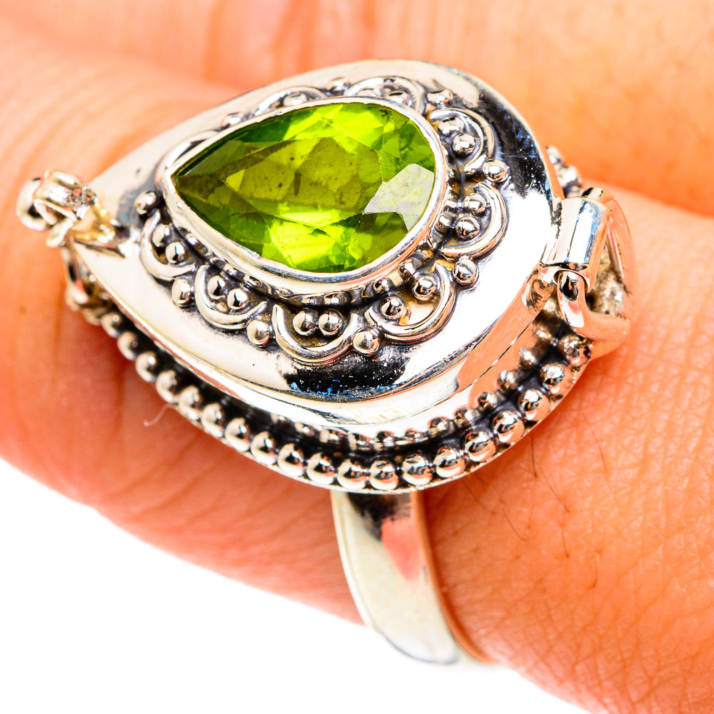 Peridot Rings handcrafted by Anasilvercos - RING76201