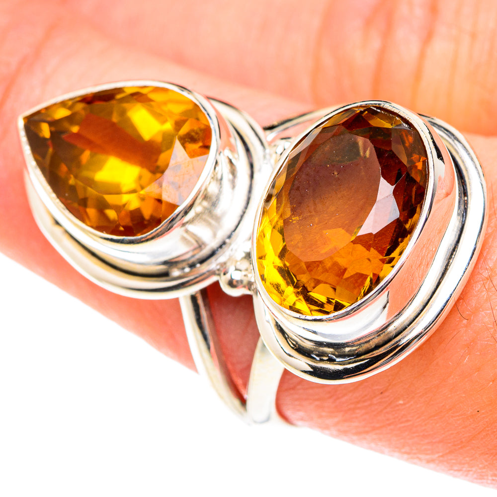 Mandarin Citrine Rings handcrafted by Anasilvercos - RING76207