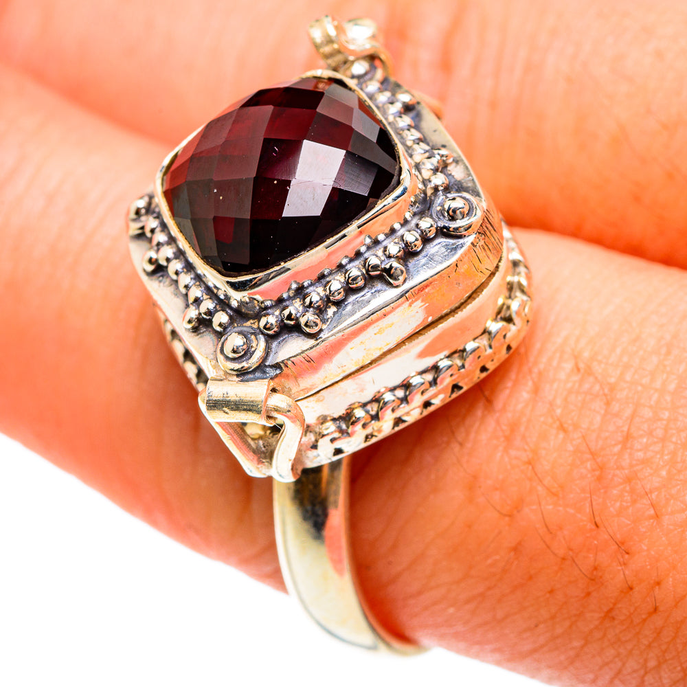 Garnet Rings handcrafted by Anasilvercos - RING76214