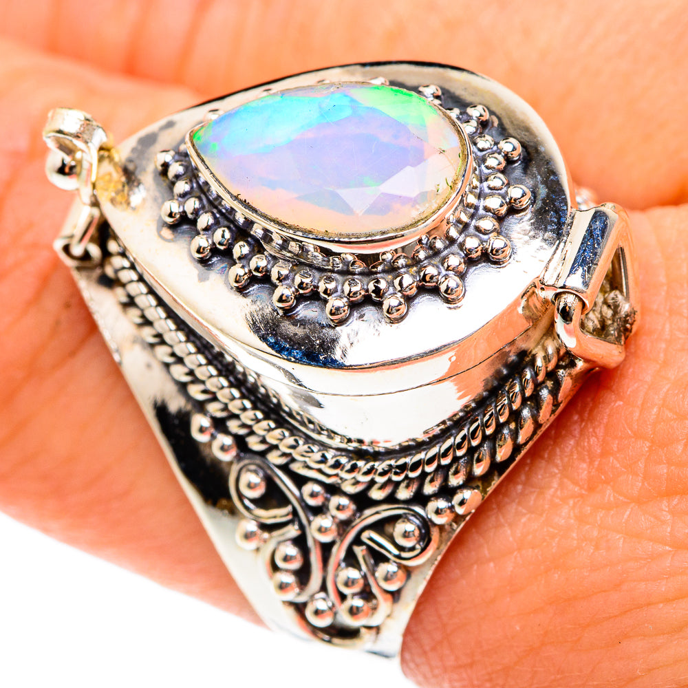 Ethiopian Opal Rings handcrafted by Anasilvercos - RING76220