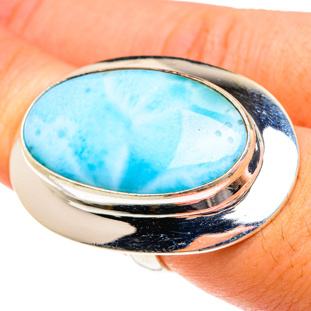 Larimar Rings handcrafted by Anasilvercos - RING76227