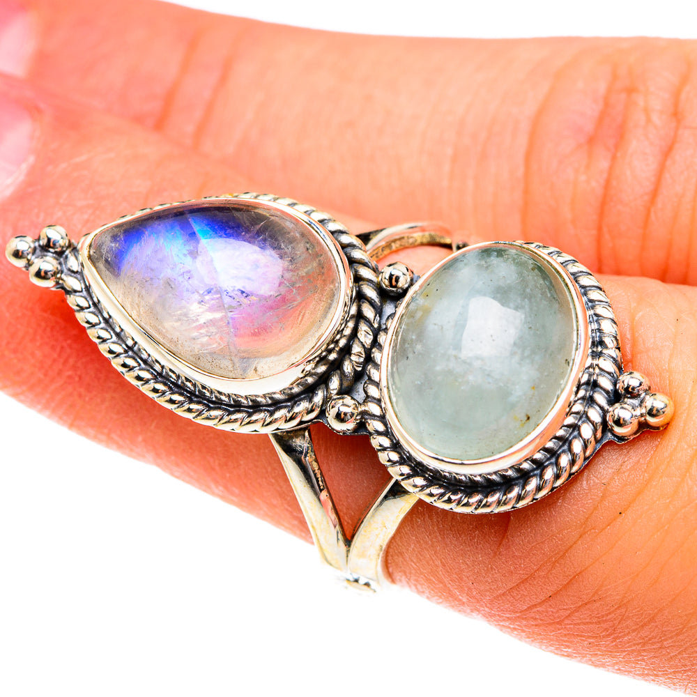 Aquamarine Rings handcrafted by Anasilvercos - RING76228