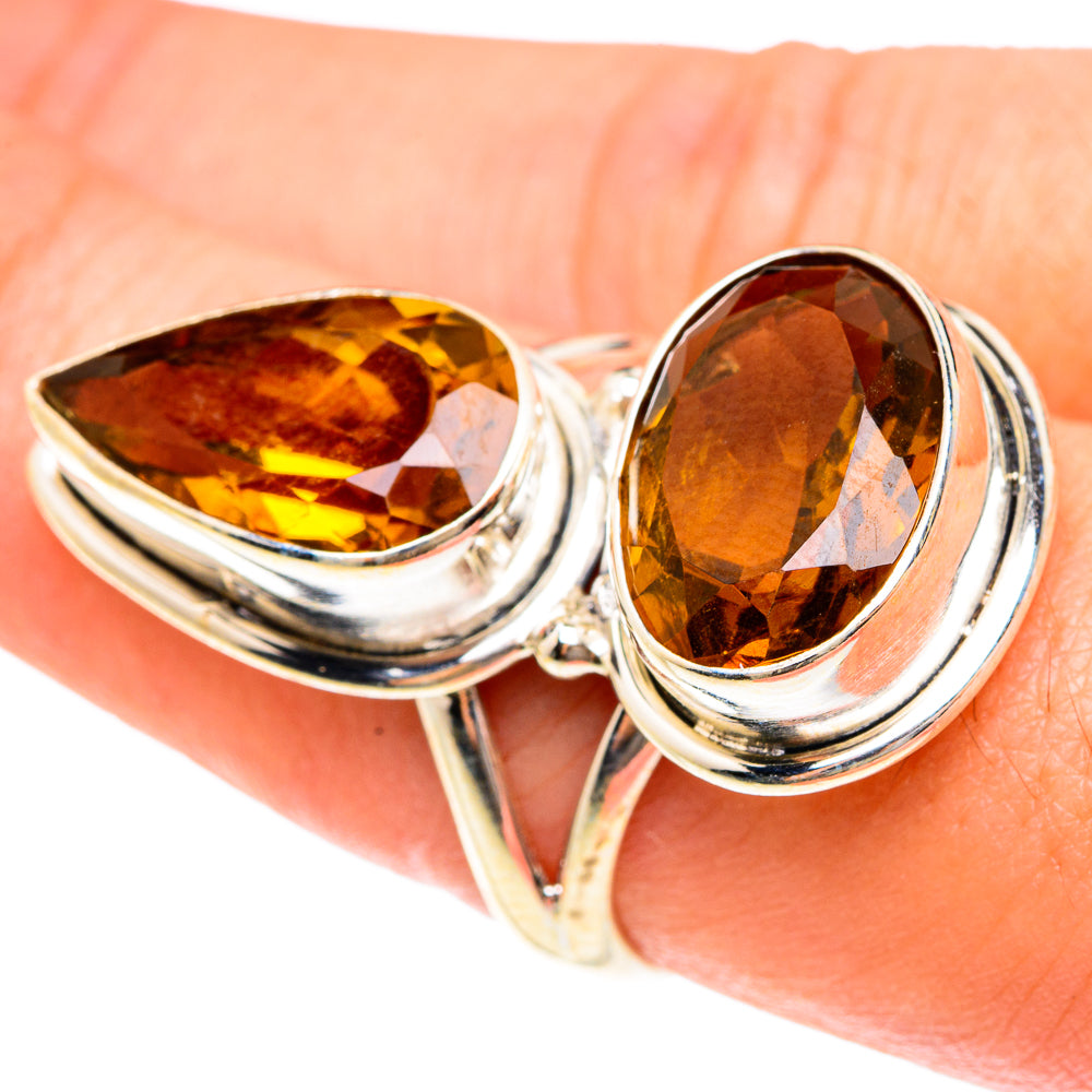Mandarin Citrine Rings handcrafted by Anasilvercos - RING76233