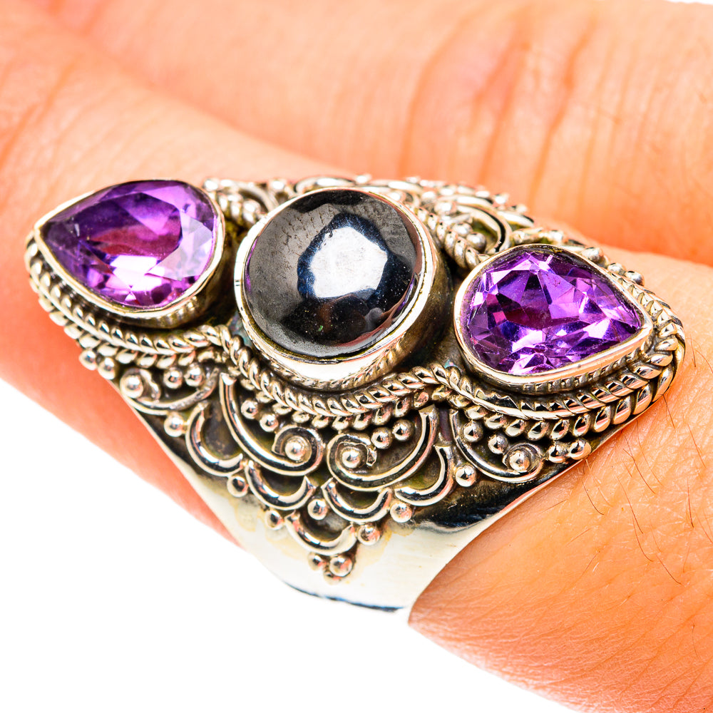 Hematite Rings handcrafted by Anasilvercos - RING76237