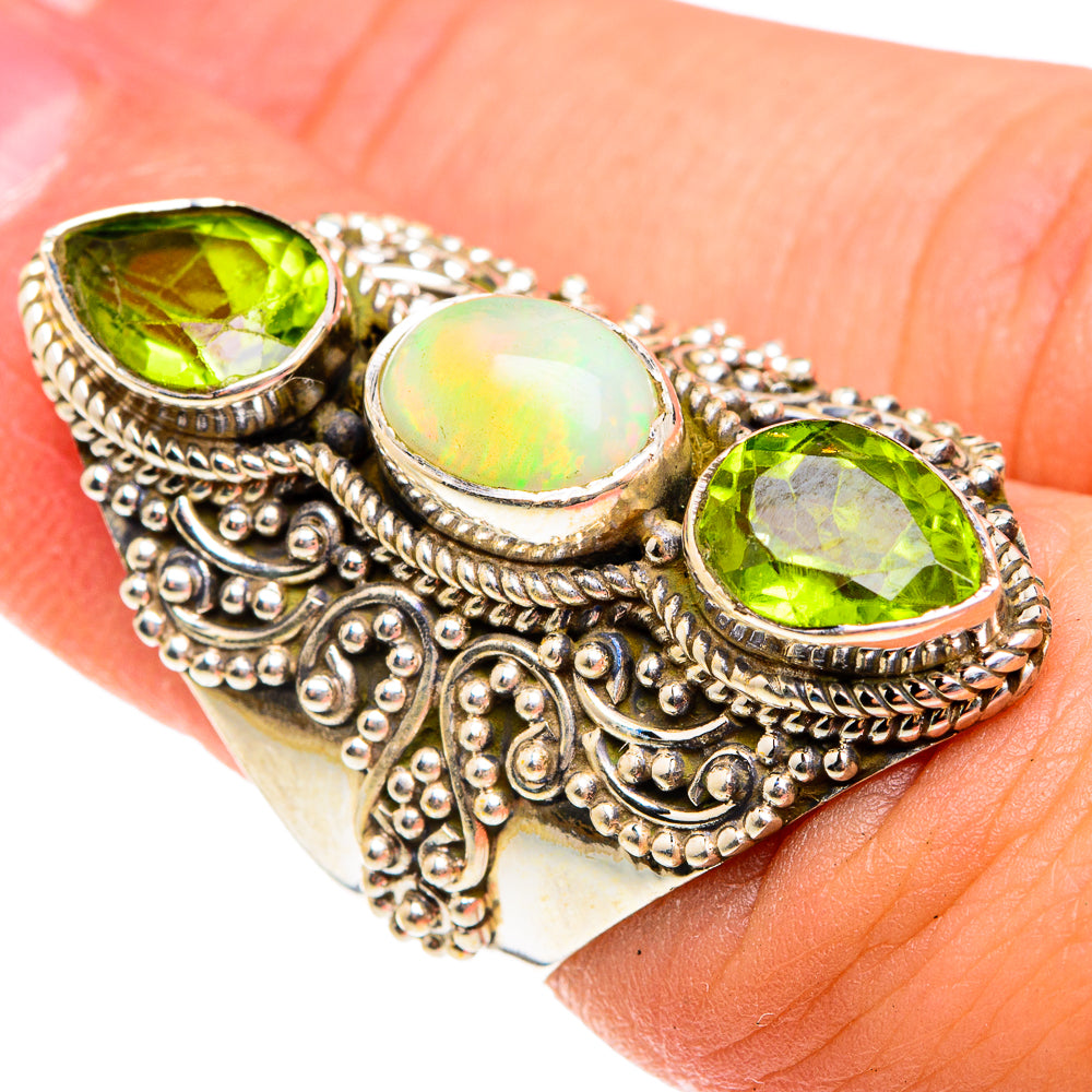 Ethiopian Opal Rings handcrafted by Anasilvercos - RING76241