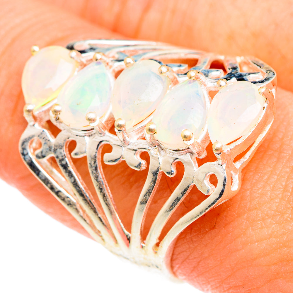 Ethiopian Opal Rings handcrafted by Anasilvercos - RING76243