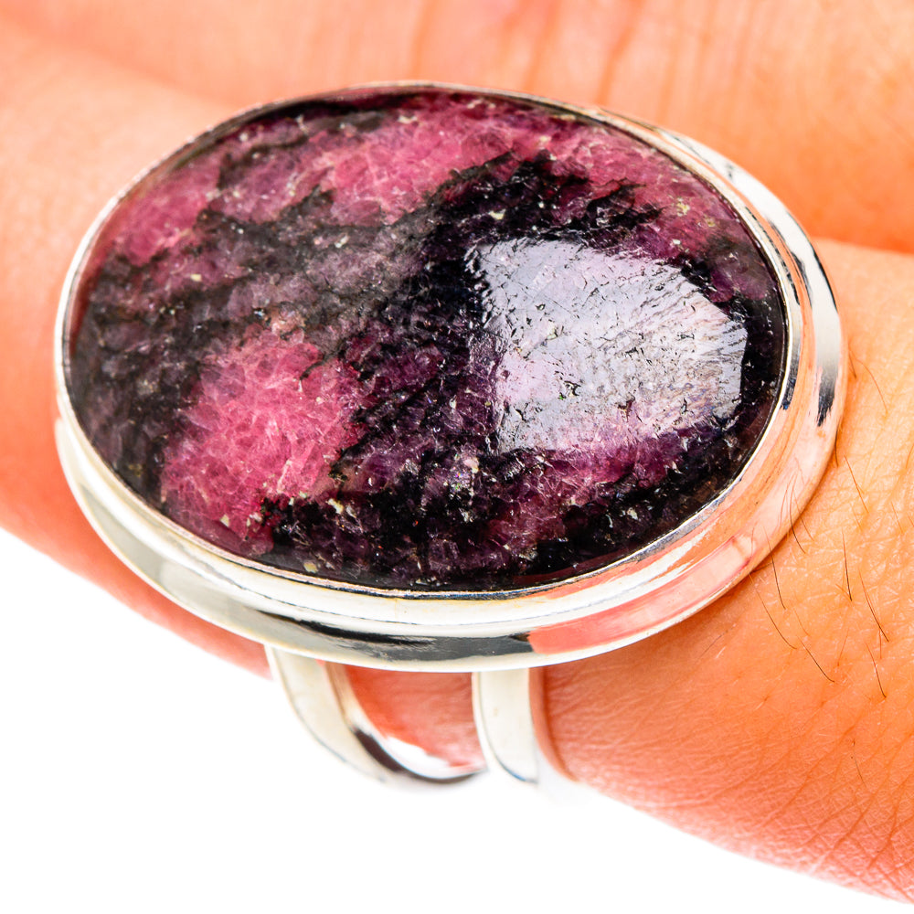 Rhodonite Rings handcrafted by Anasilvercos - RING76253