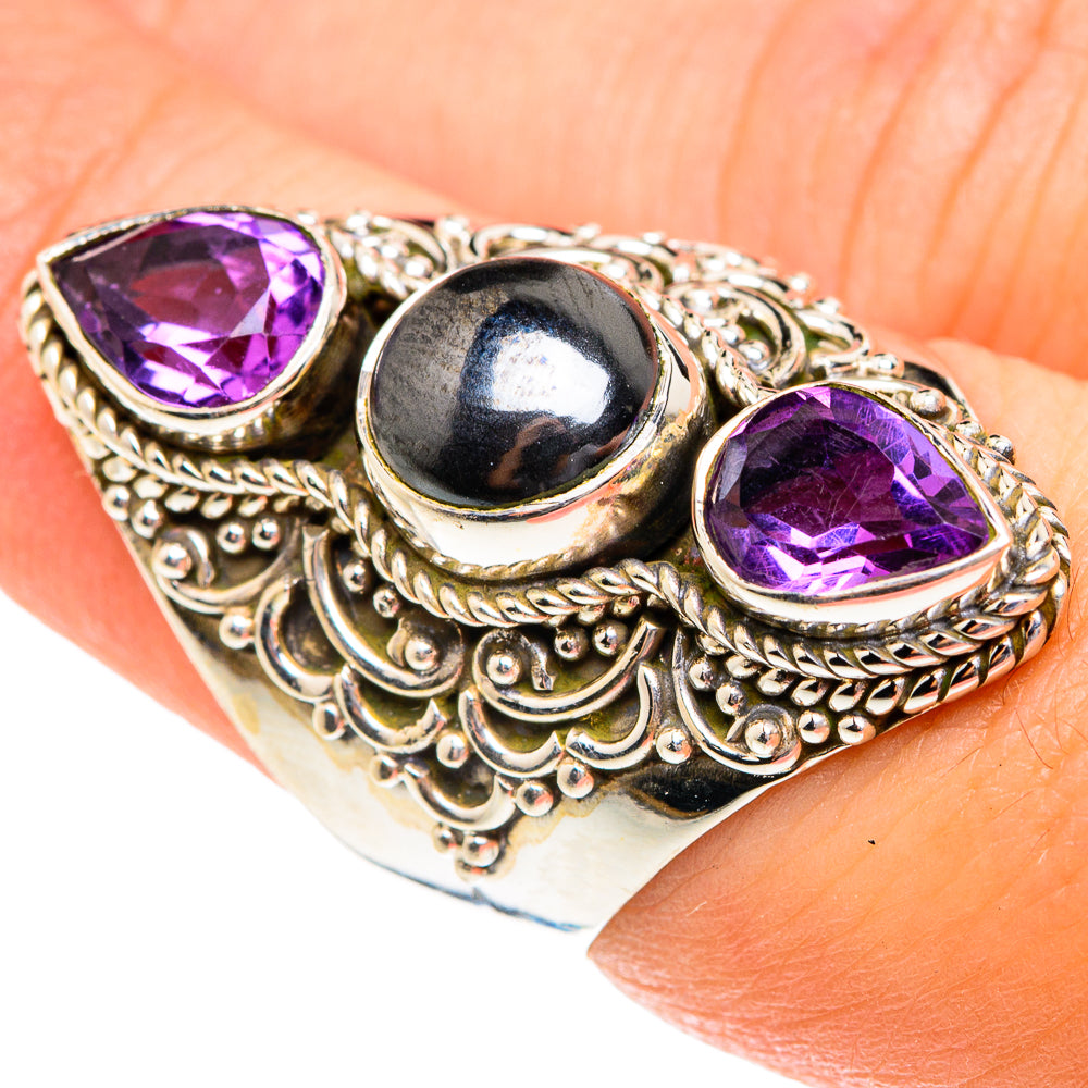 Hematite Rings handcrafted by Anasilvercos - RING76255