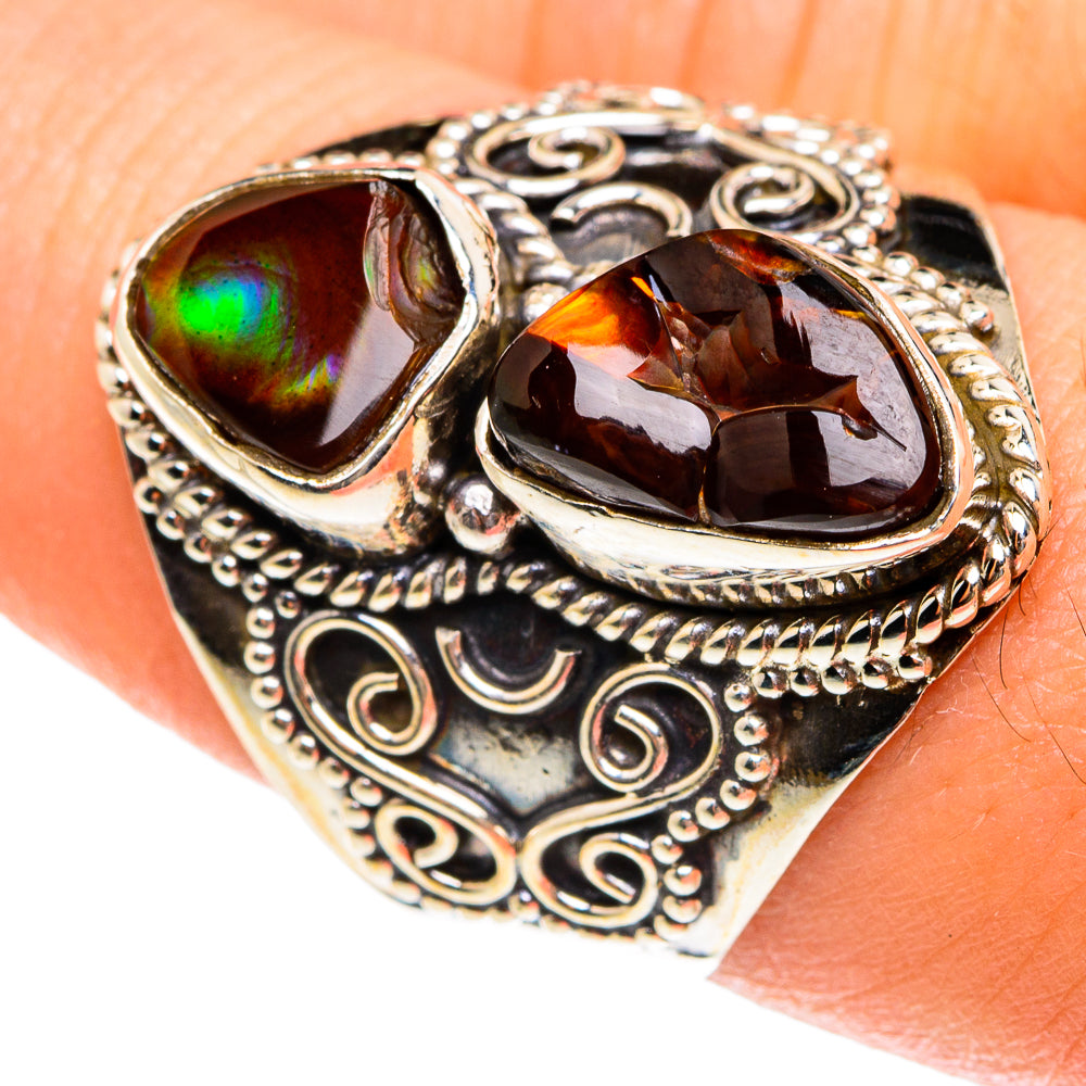 Mexican Fire Agate Rings handcrafted by Anasilvercos - RING76274