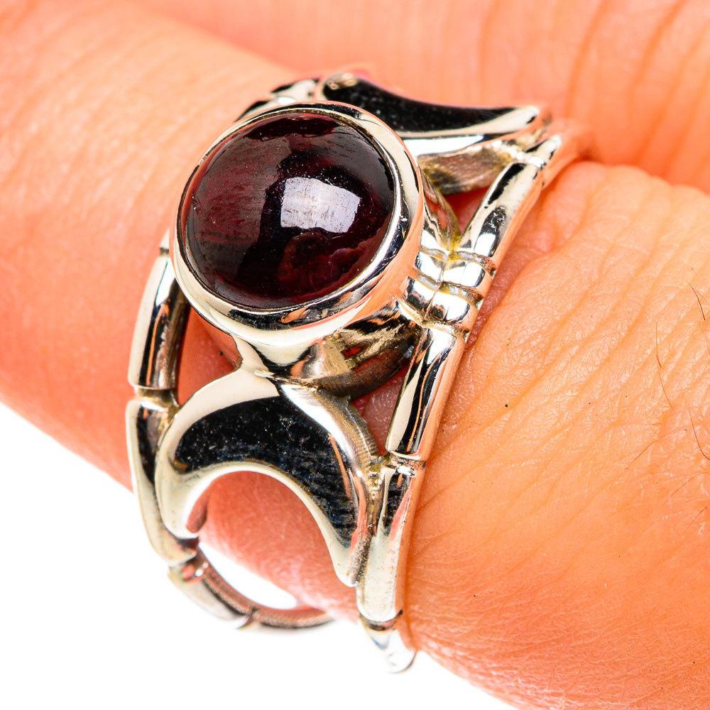 Garnet Rings handcrafted by Anasilvercos - RING76281