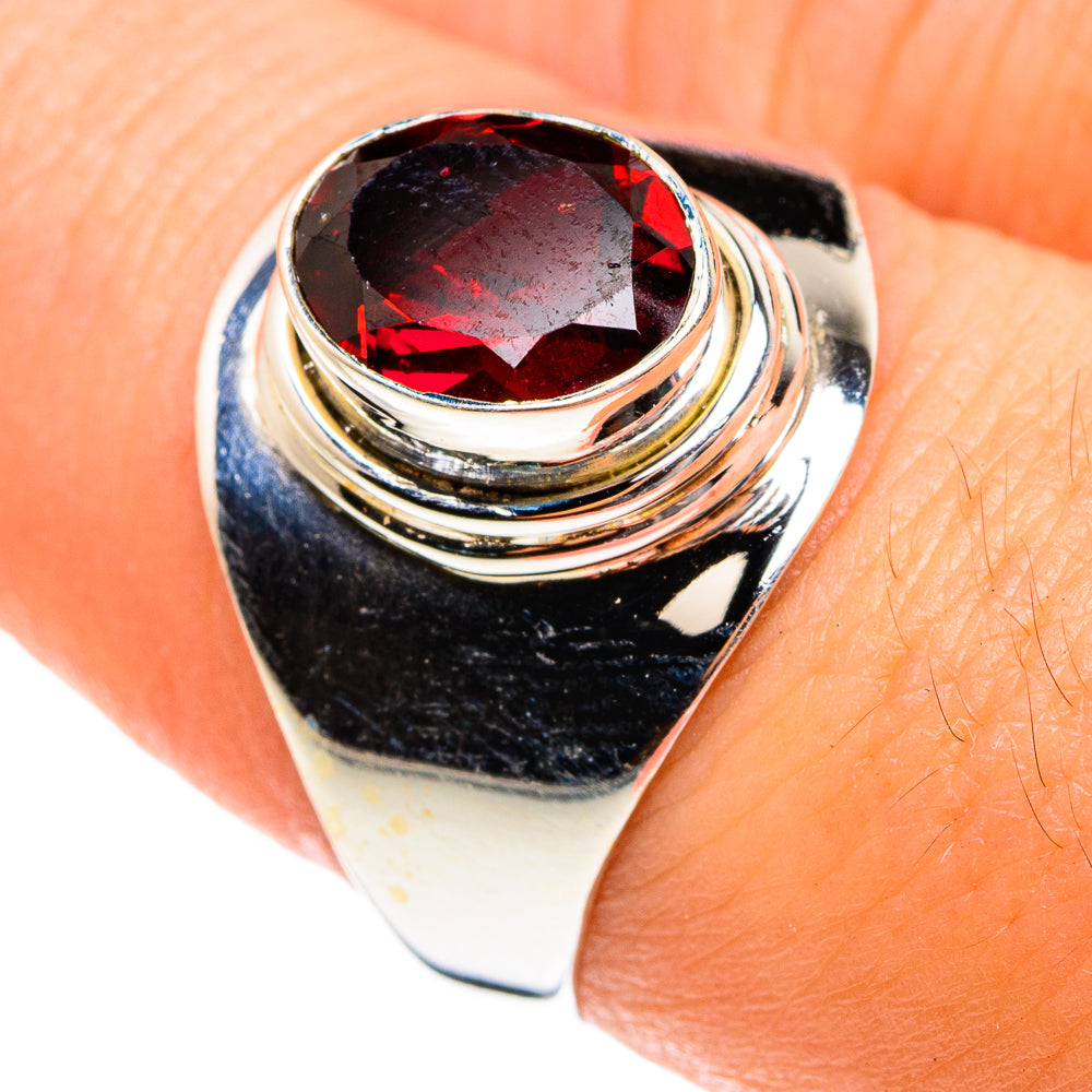 Garnet Rings handcrafted by Anasilvercos - RING76282