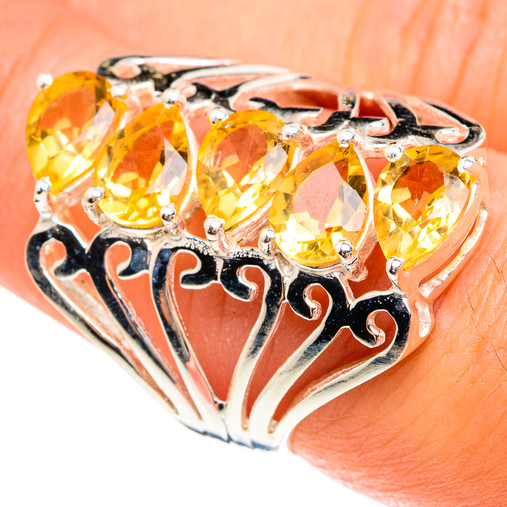 Citrine Rings handcrafted by Anasilvercos - RING76305