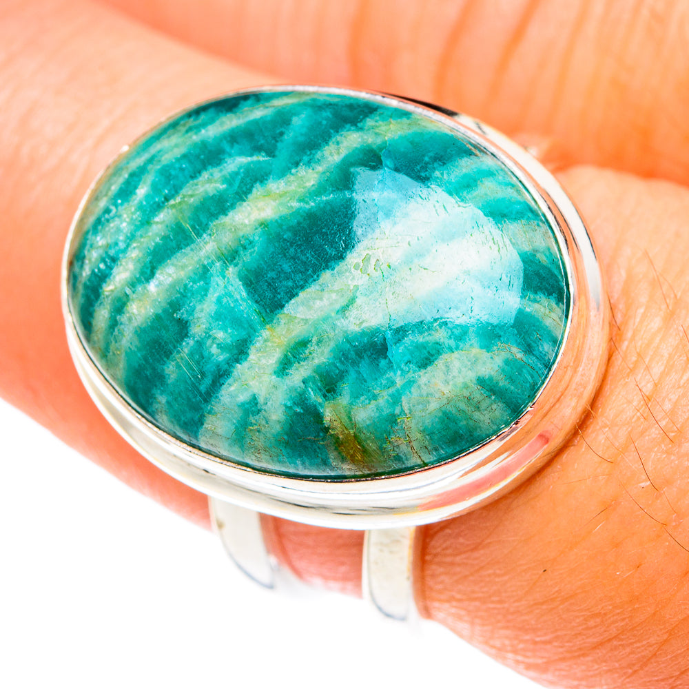 Amazonite Rings handcrafted by Anasilvercos - RING76332