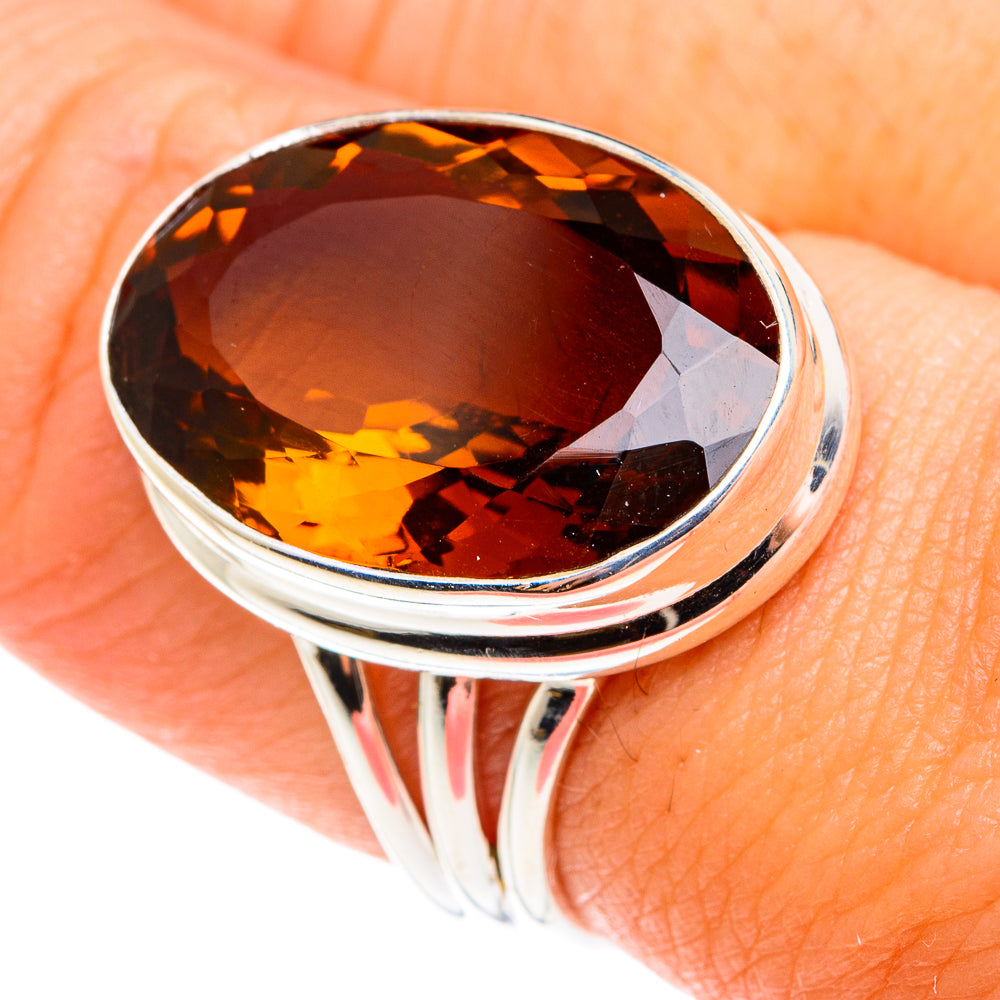 Mandarin Citrine Rings handcrafted by Anasilvercos - RING76335