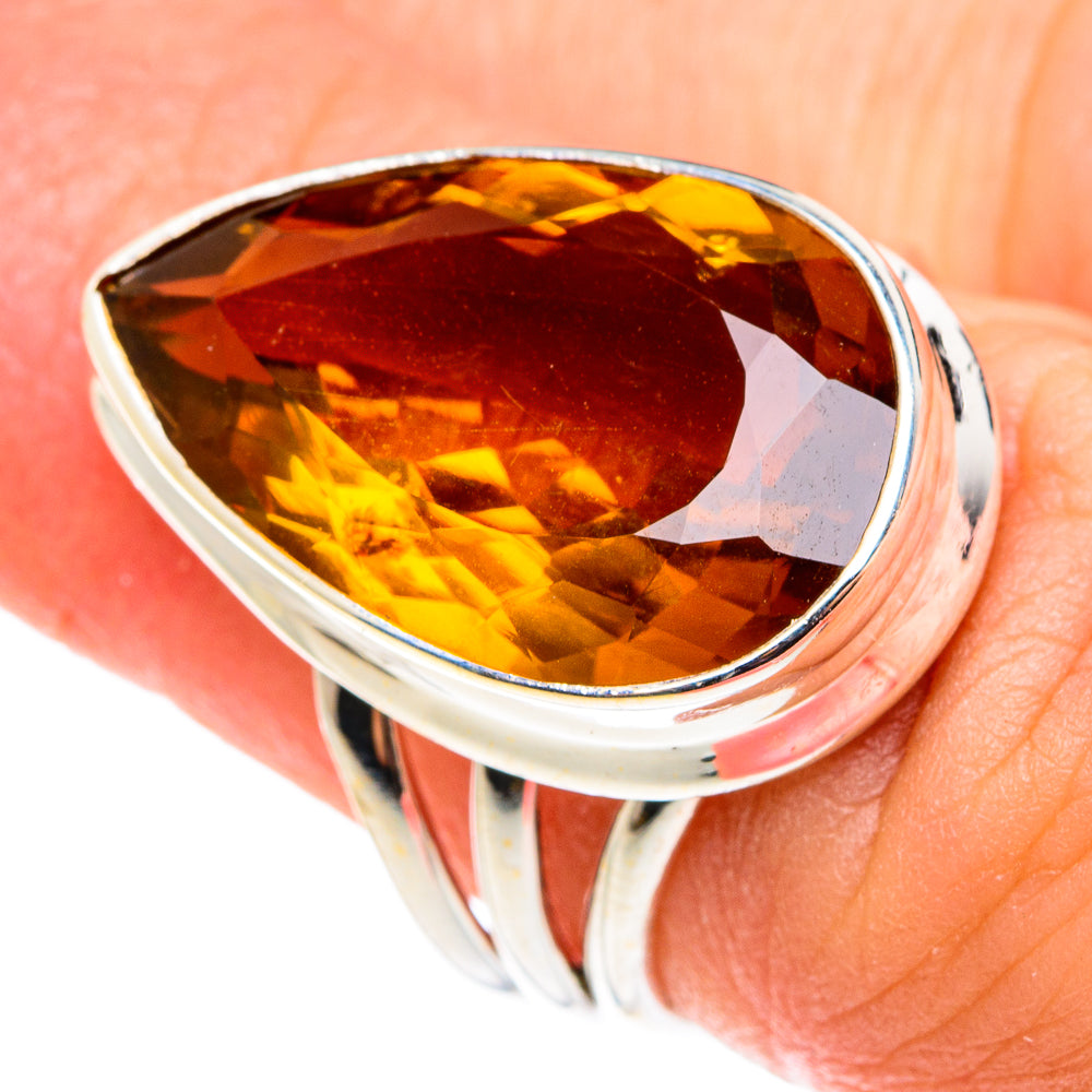 Mandarin Citrine Rings handcrafted by Anasilvercos - RING76336