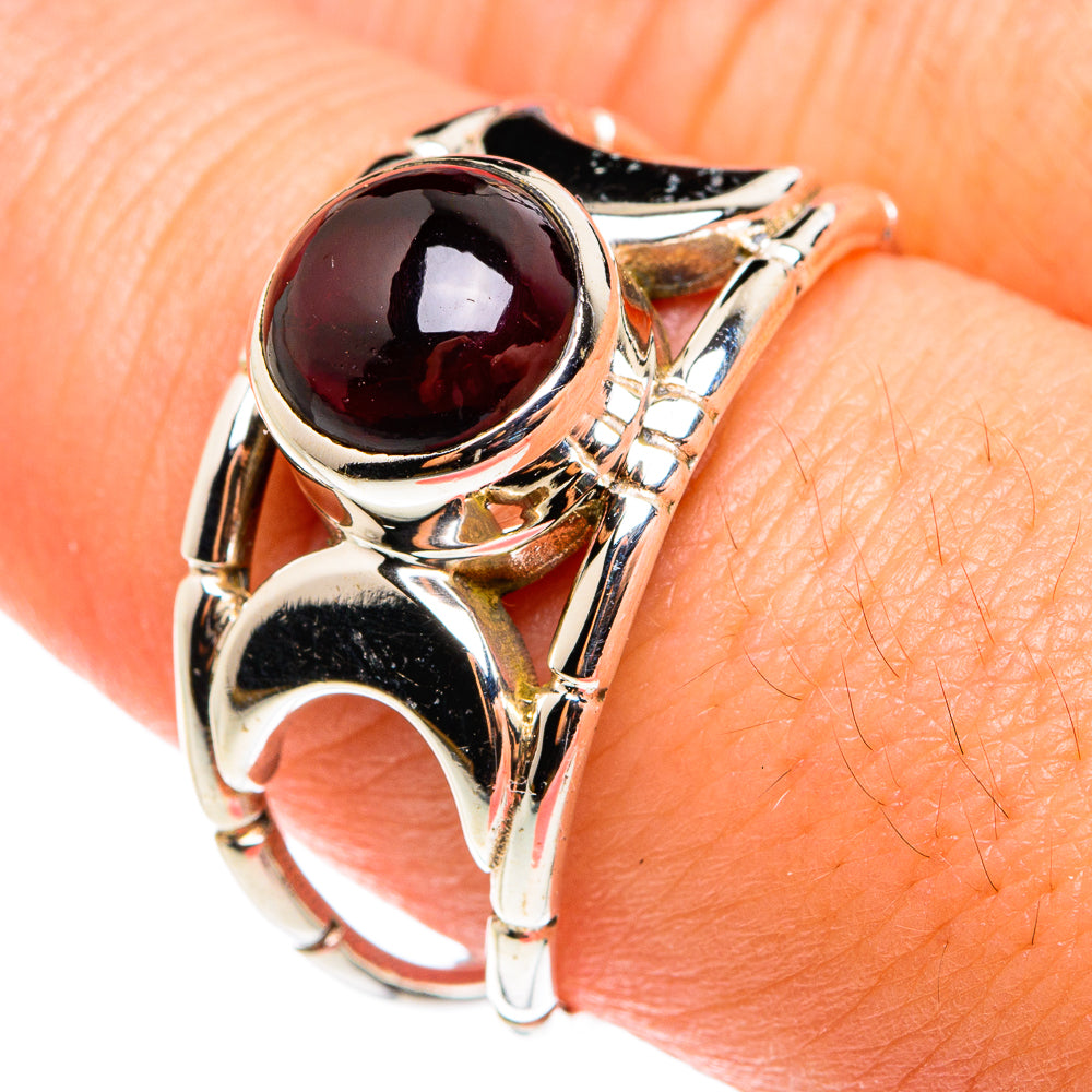 Garnet Rings handcrafted by Anasilvercos - RING76341